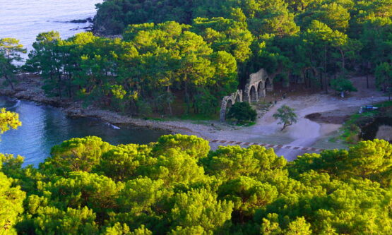 phaselis-bay-in-antalya-phaselis-ancient-city-555x333